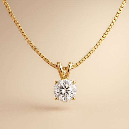 Zenith 1K Moissanite Pendant Necklace