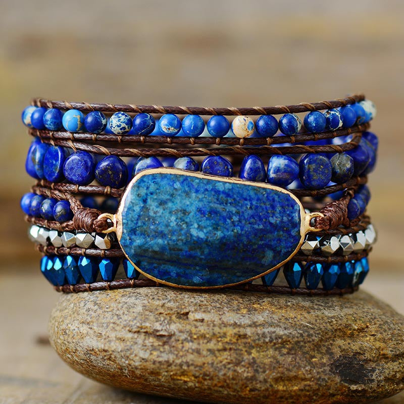Lapis Lazuli Braided Bracelet
