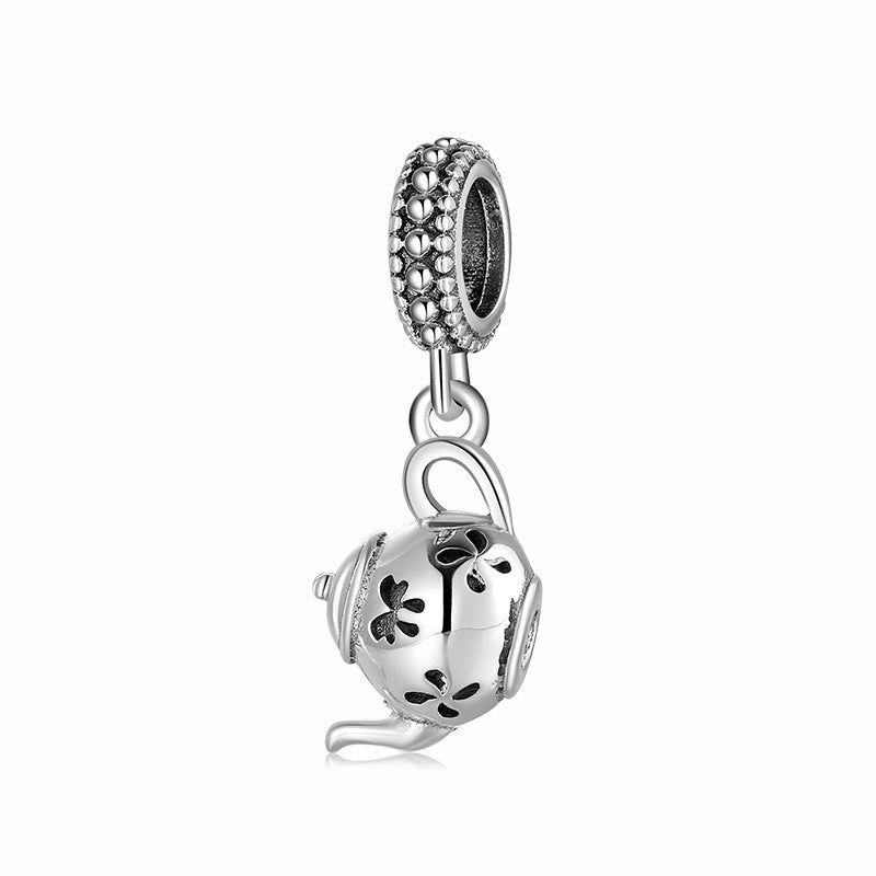S925 Sterling Silver Tea Set  Charm Series