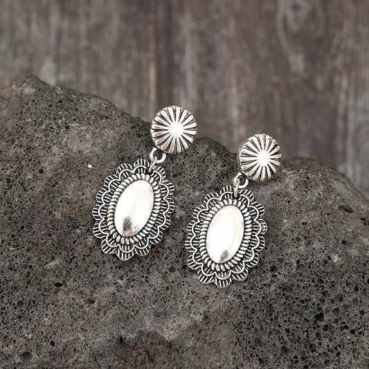 Vintage Styled Floral Drip Earrings
