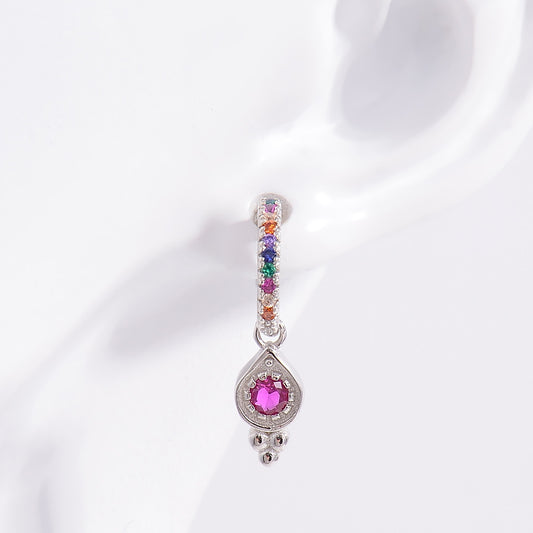 Dazzling Drip Zircon Earrings in 925 Sterling Silver