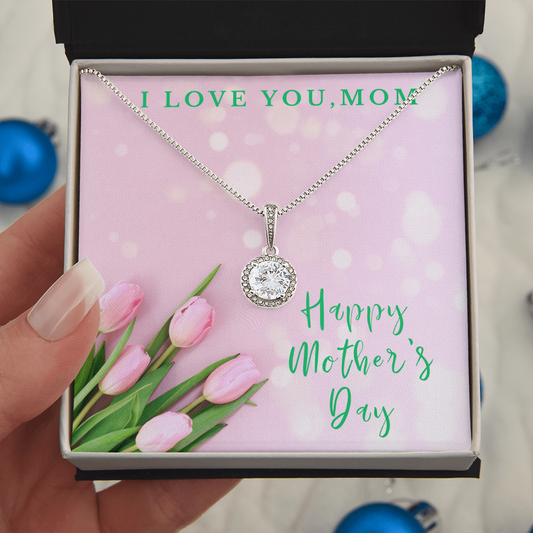 Love You Mom | Mother's Day Gift Box and Keepsake | Pink Tulips