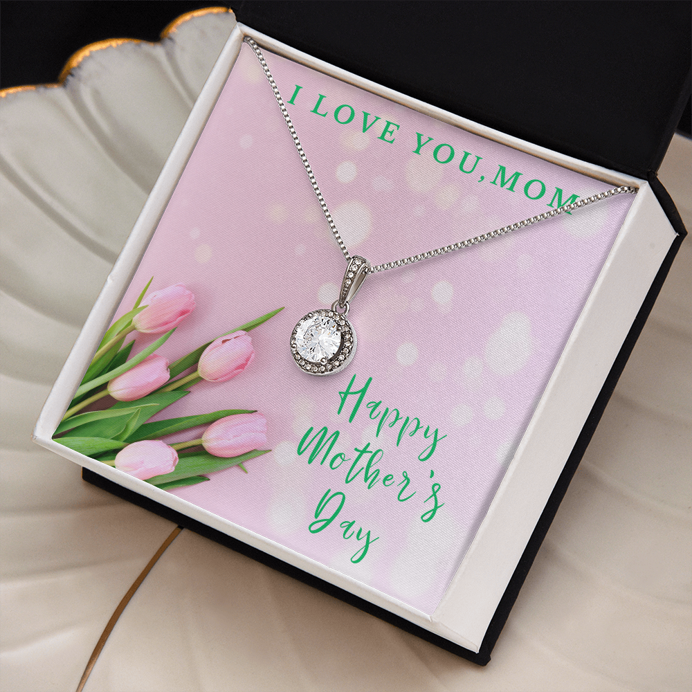 Love You Mom | Mother's Day Gift Box and Keepsake | Pink Tulips