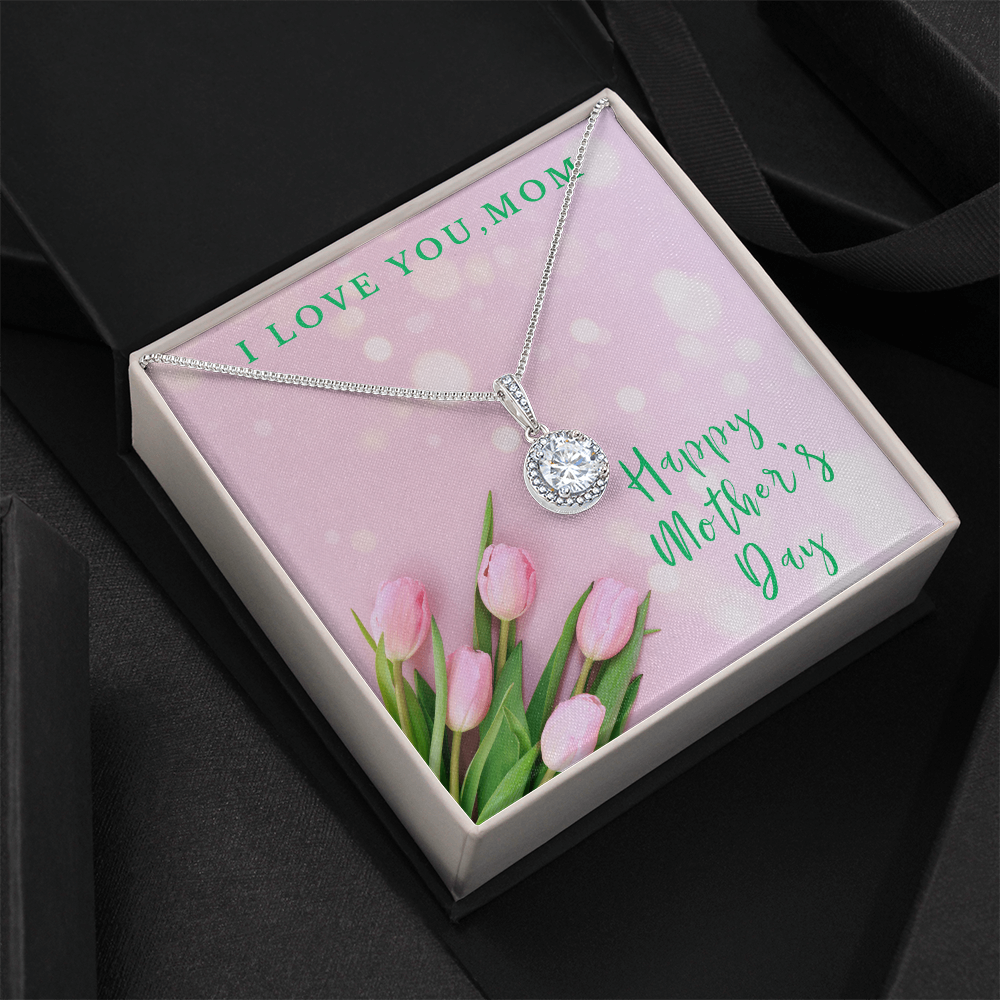 Love You Mom | Mother's Day Gift Box and Keepsake | Pink Tulips