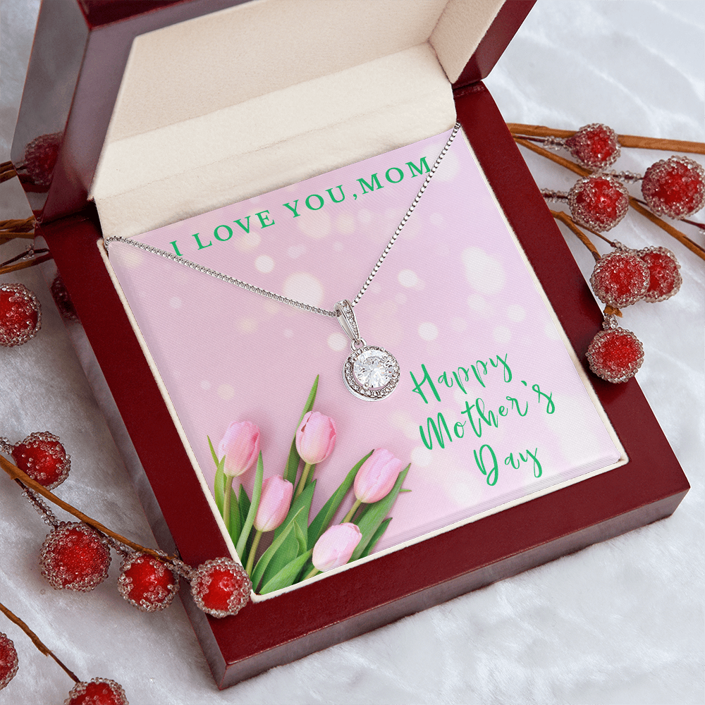 Love You Mom | Mother's Day Gift Box and Keepsake | Pink Tulips