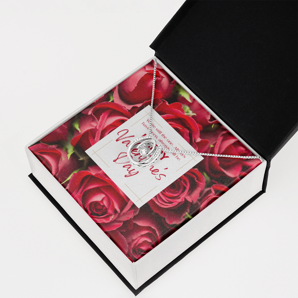 You're Still The One | Horseshoe Crystal Necklace | Valentine's Day Message Jewelry Card for Her