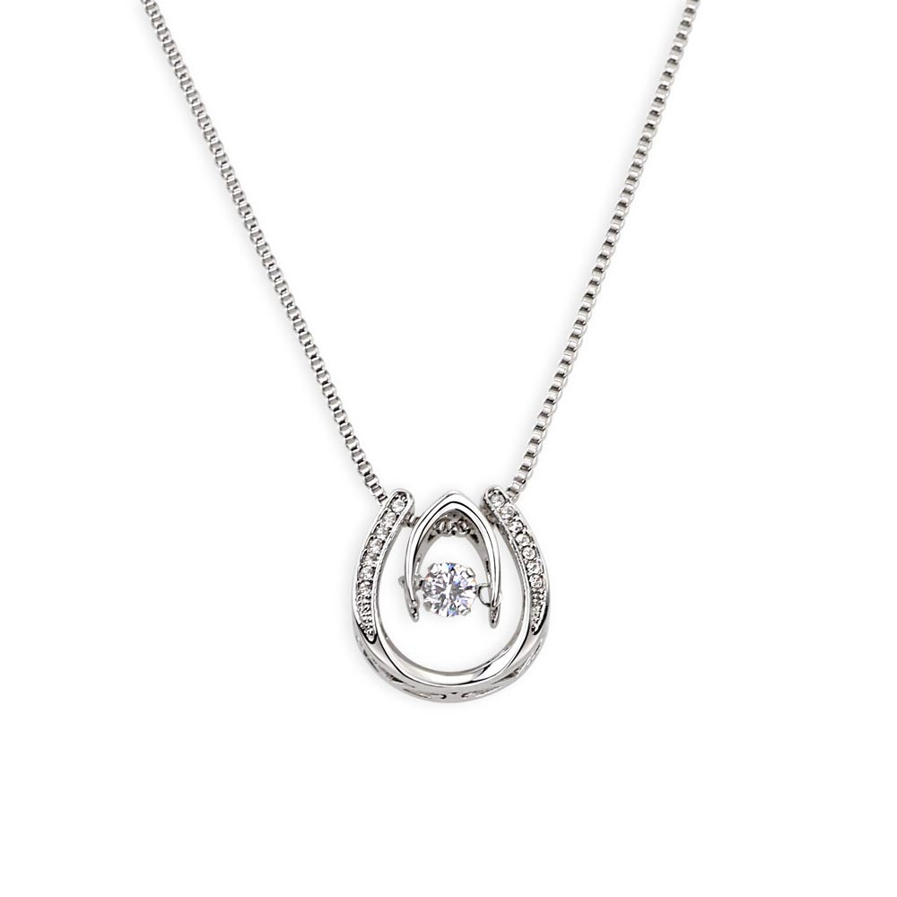 You're Still The One | Horseshoe Crystal Necklace | Valentine's Day Message Jewelry Card for Her