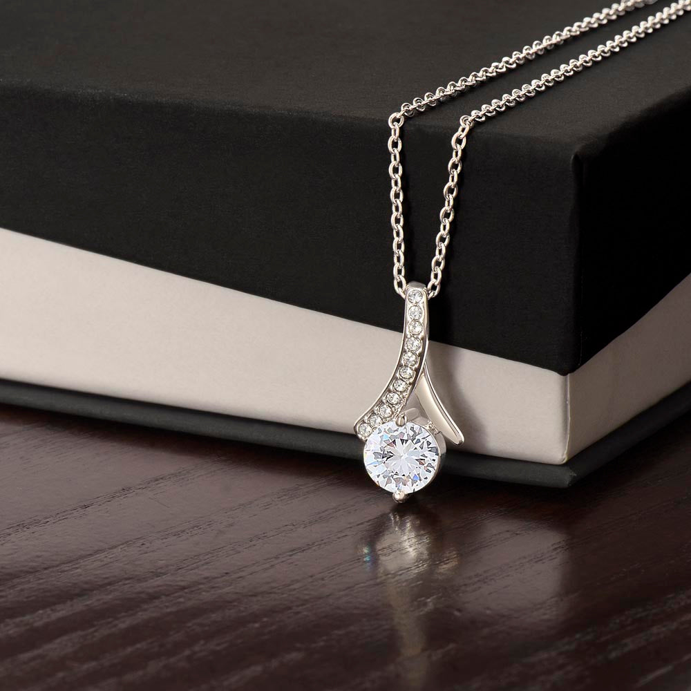 Class of 2026 Graduation Necklace for Her | Petite Ribbon Pendant & Inspirational Message Card | Charm & Dazzle