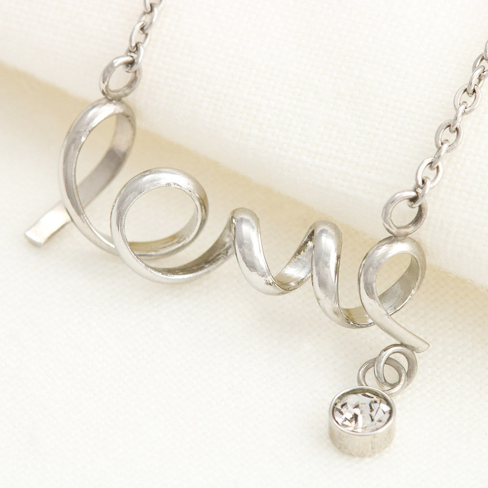 Love Script Signature Necklace | A thousand roses couldn't express my love | Valentine's Day Message