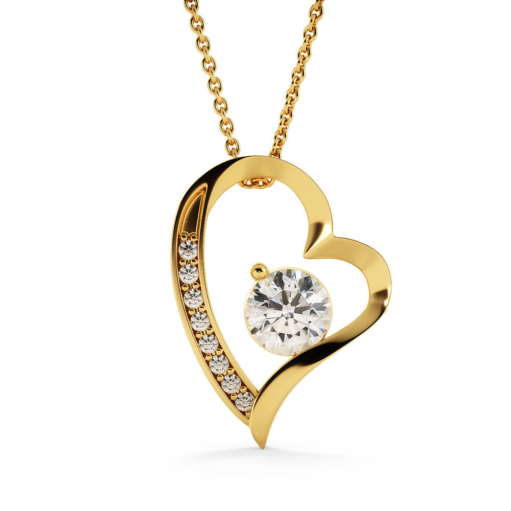 Class of 2026 Graduation Necklace for Her | Dazzling Heart Pendant & Inspirational Message Card | Charm & Dazzle