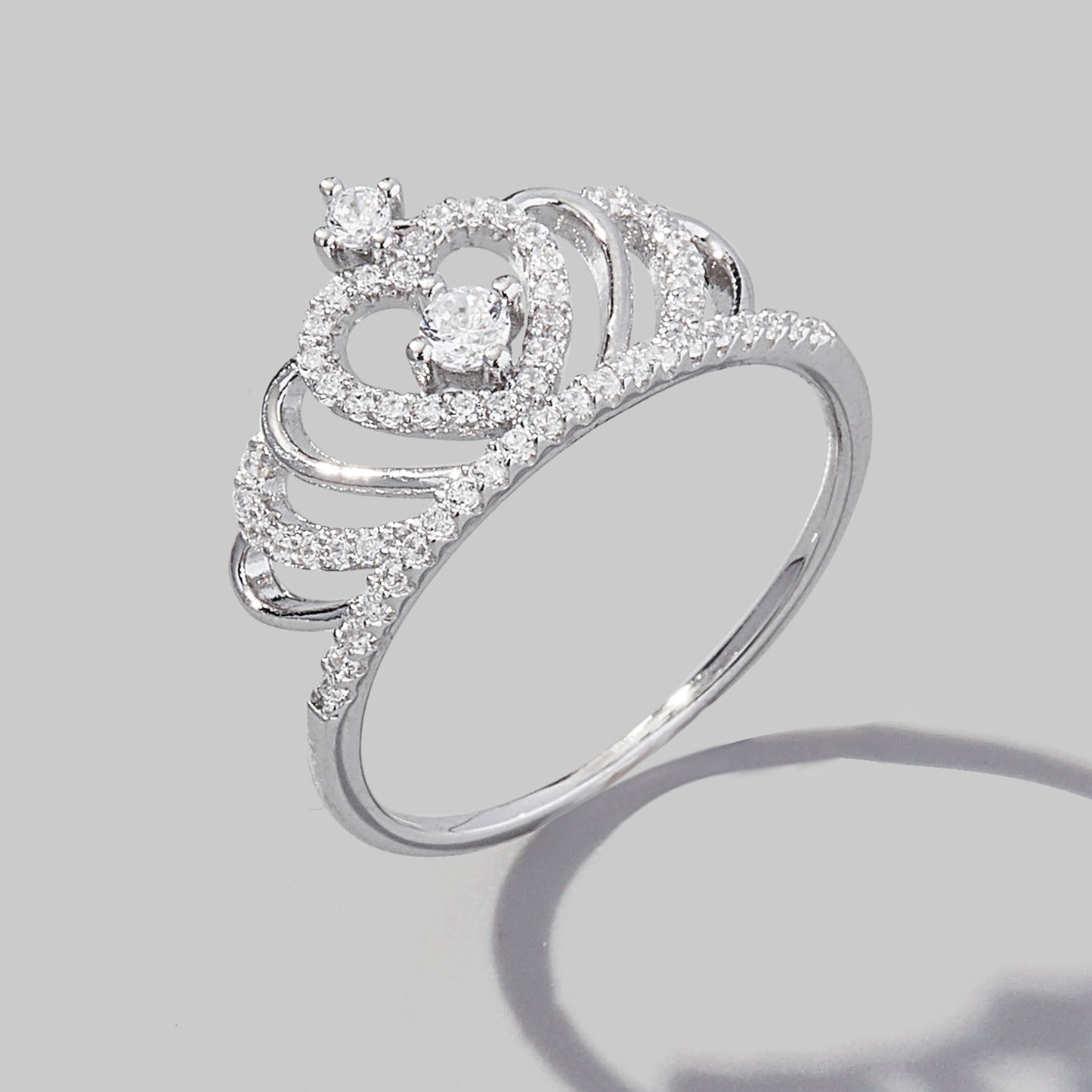 Adjust Your Crown Ring in 925 Sterling Silver