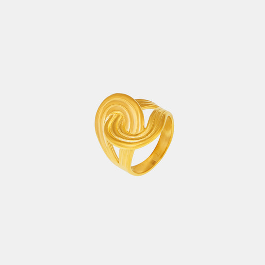 Bella Twist Ring 18K Gold-Plated