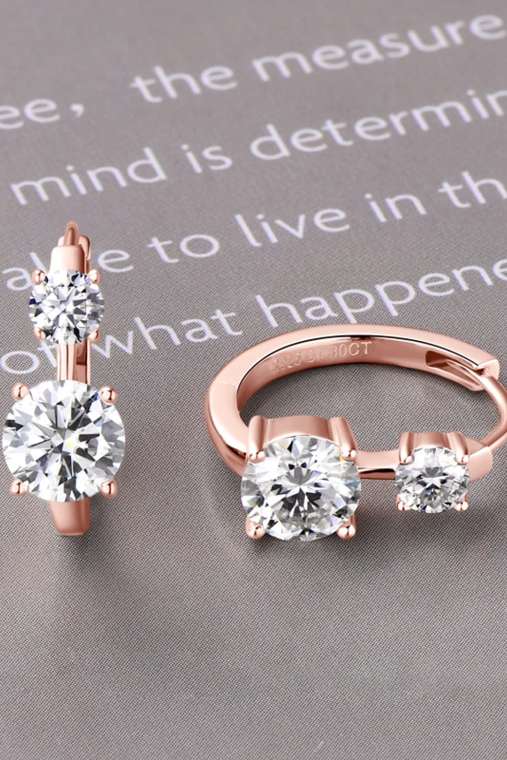 1.3K Moissanite Hoop Earrings in 925 Sterling Silver