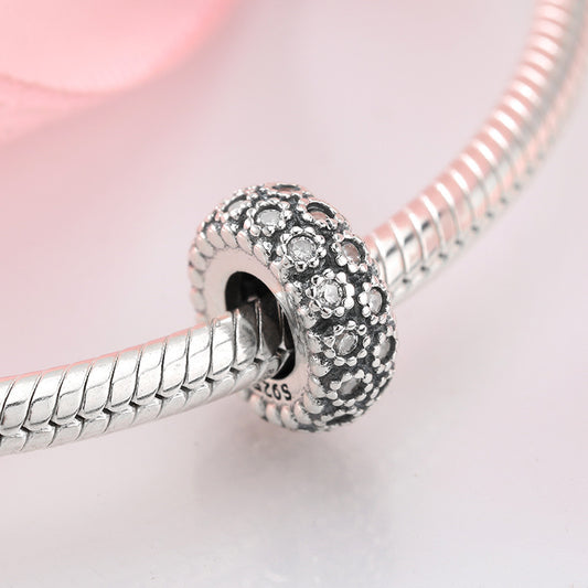 Zircon Floret Spacer Beads in 925 Sterling Silver