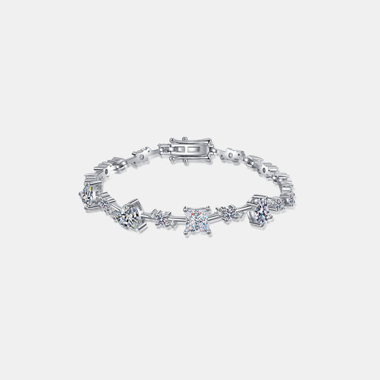 Serenity Shine Bracelet featuring Moissanite & 925 Sterling Silver