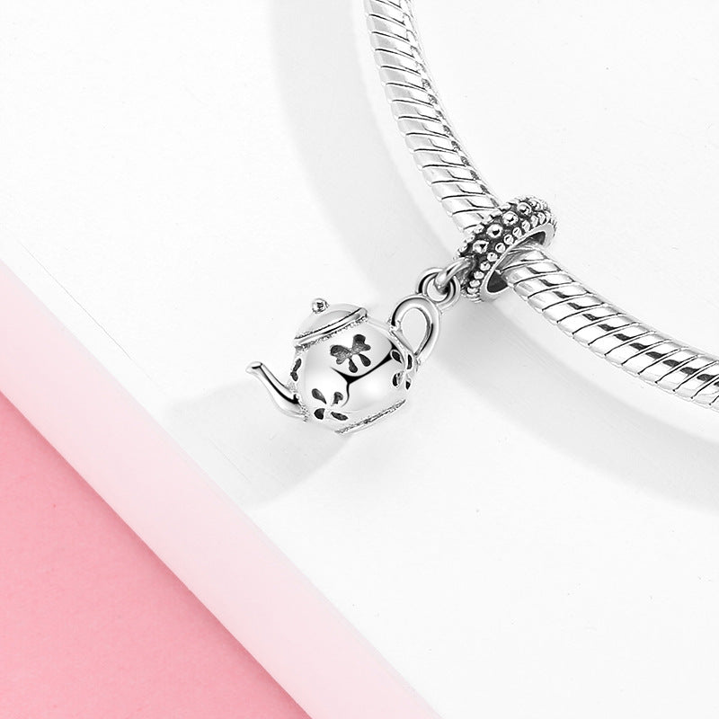 S925 Sterling Silver Tea Set  Charm Series