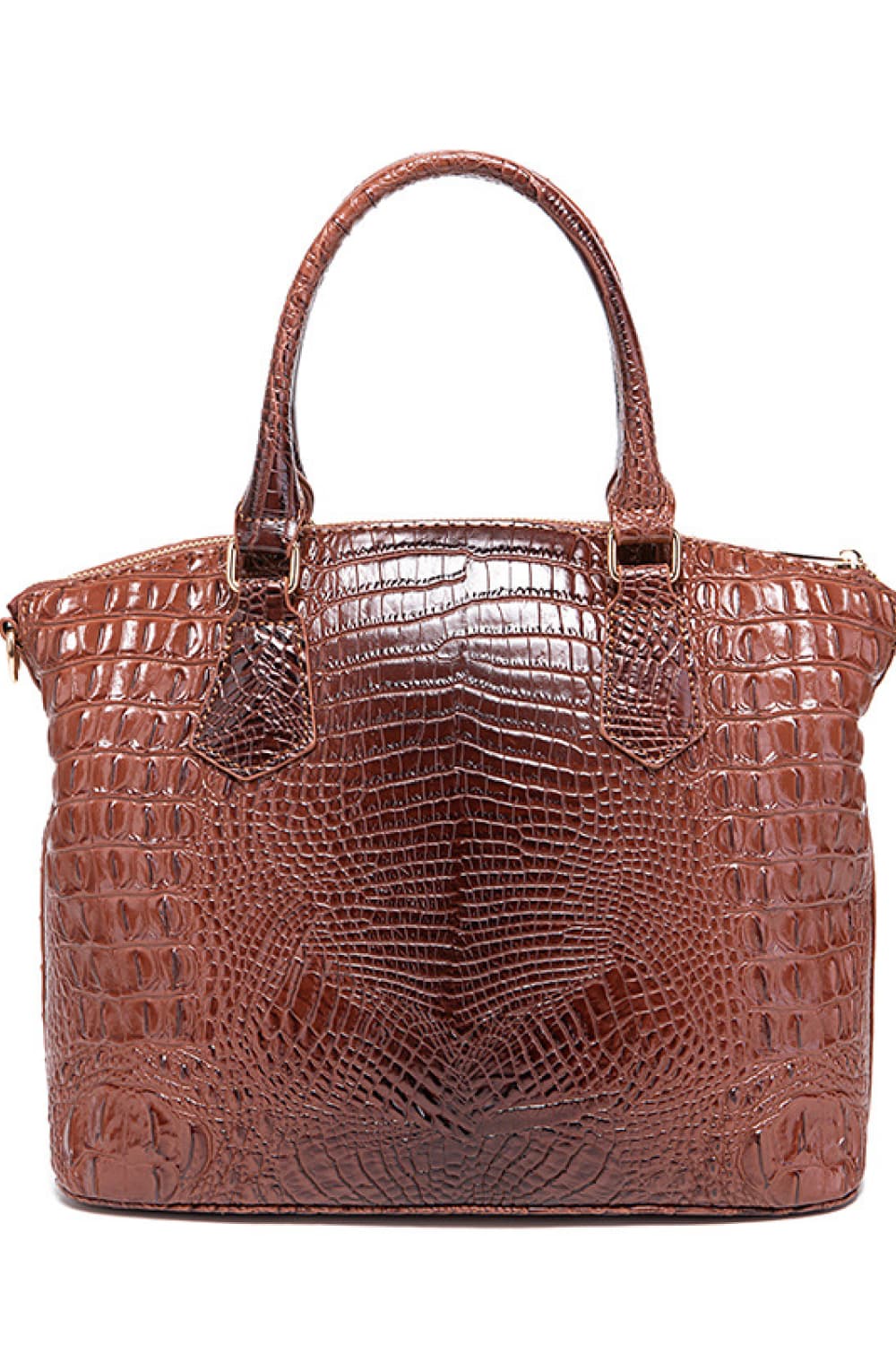 Ombre Satchel Croc Embossed Handbag