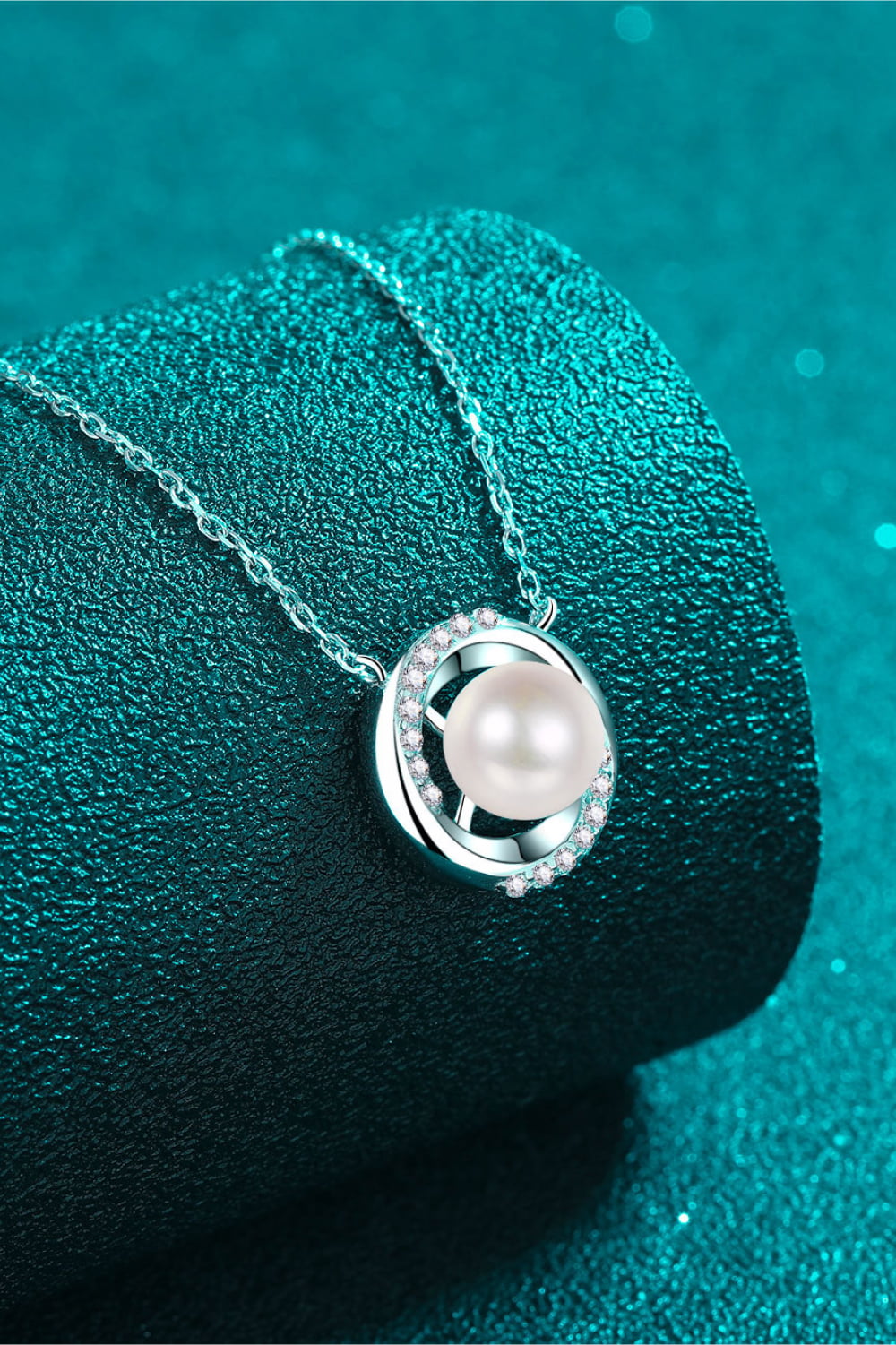 Celestial Pearl & Moissanite Necklace