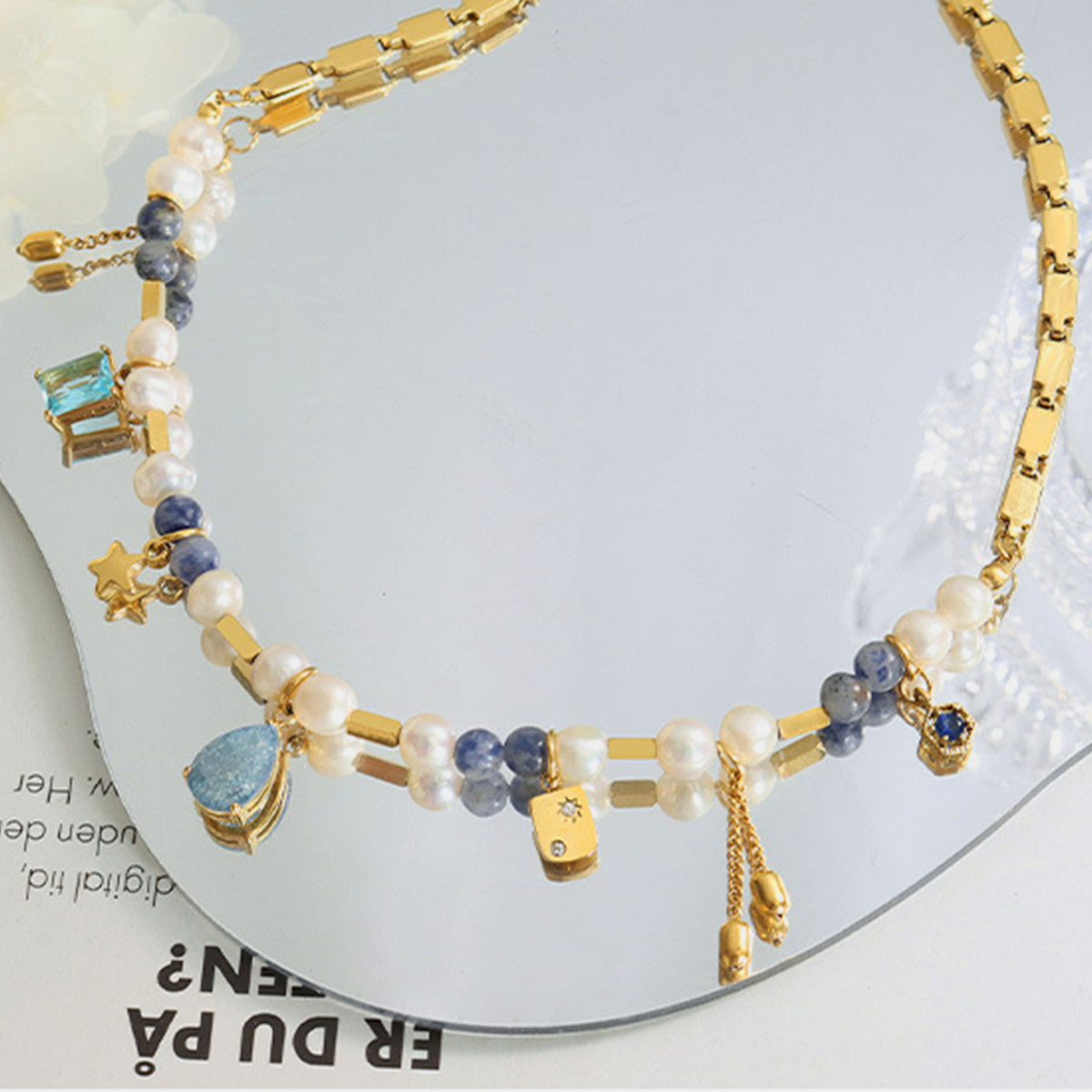 Charmed 18K Gold-Plated Beaded Necklace
