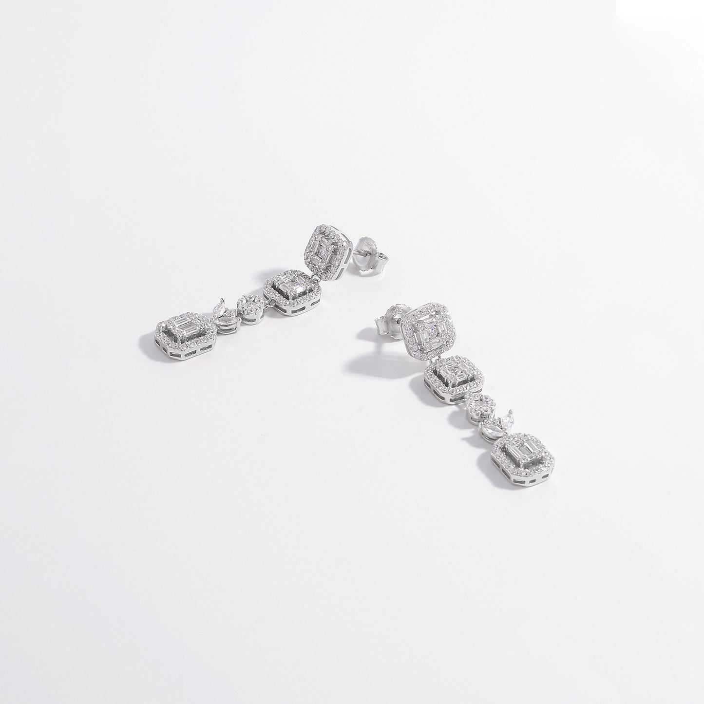 Prism Perfection Zircon Earrings S925