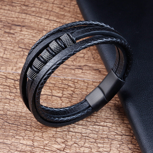 Everyday Braided Leather Bracelet
