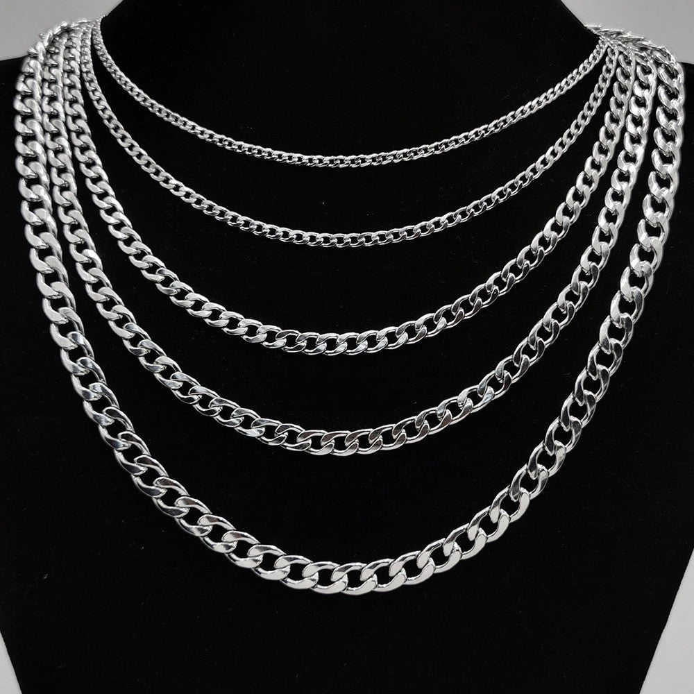Classic Cuban Link Titanium Steel Necklace