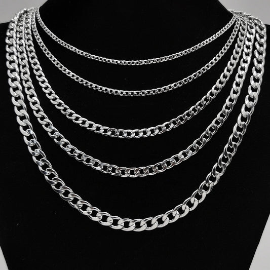 Classic Cuban Link Titanium Steel Necklace