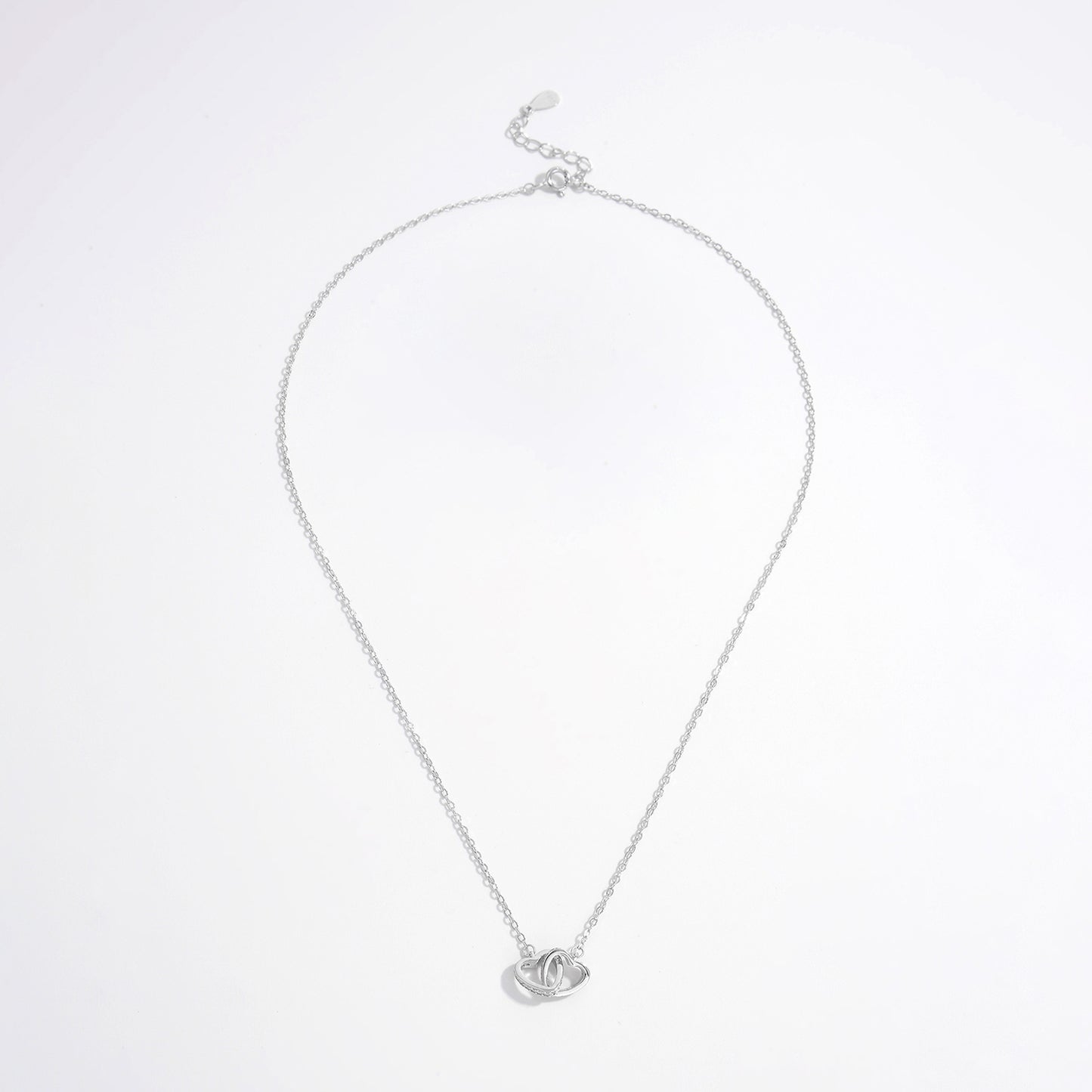 4ever Connected 💕 Heart Necklace in 925 Sterling Silver