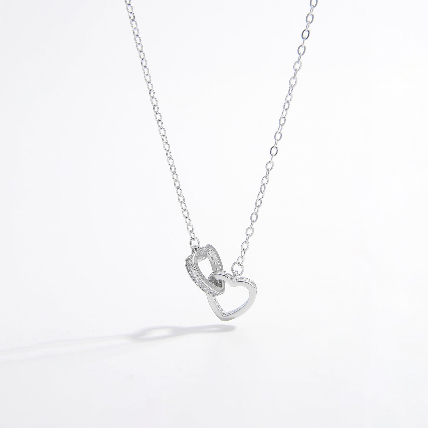 4ever Connected 💕 Heart Necklace in 925 Sterling Silver