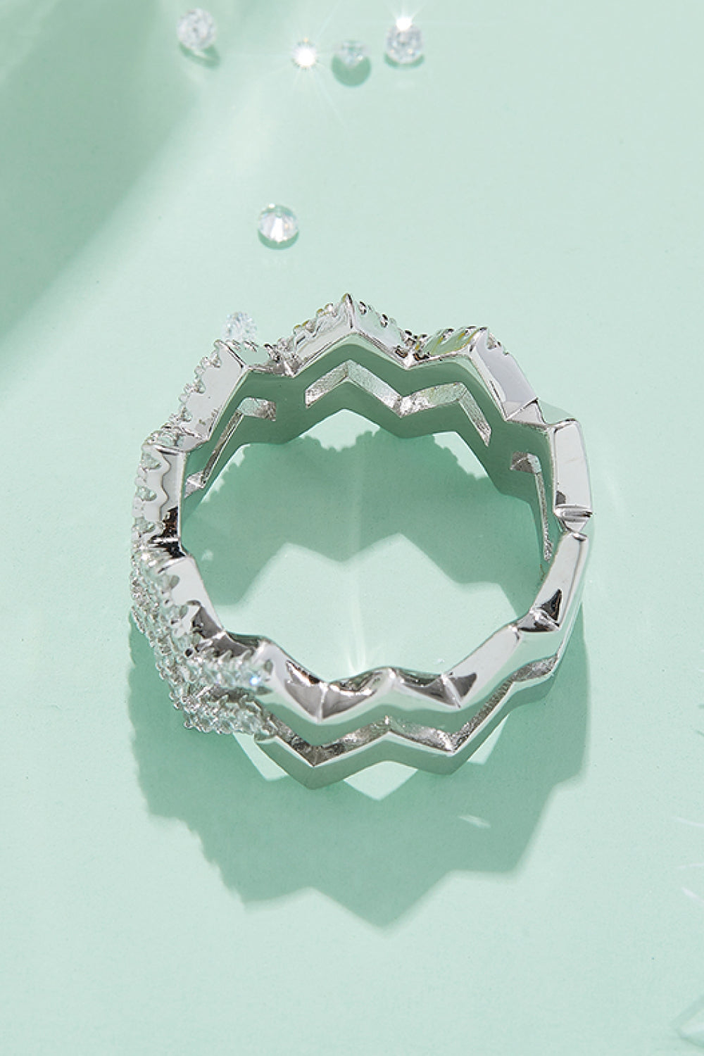 Eternity Crown Moissanite Rings