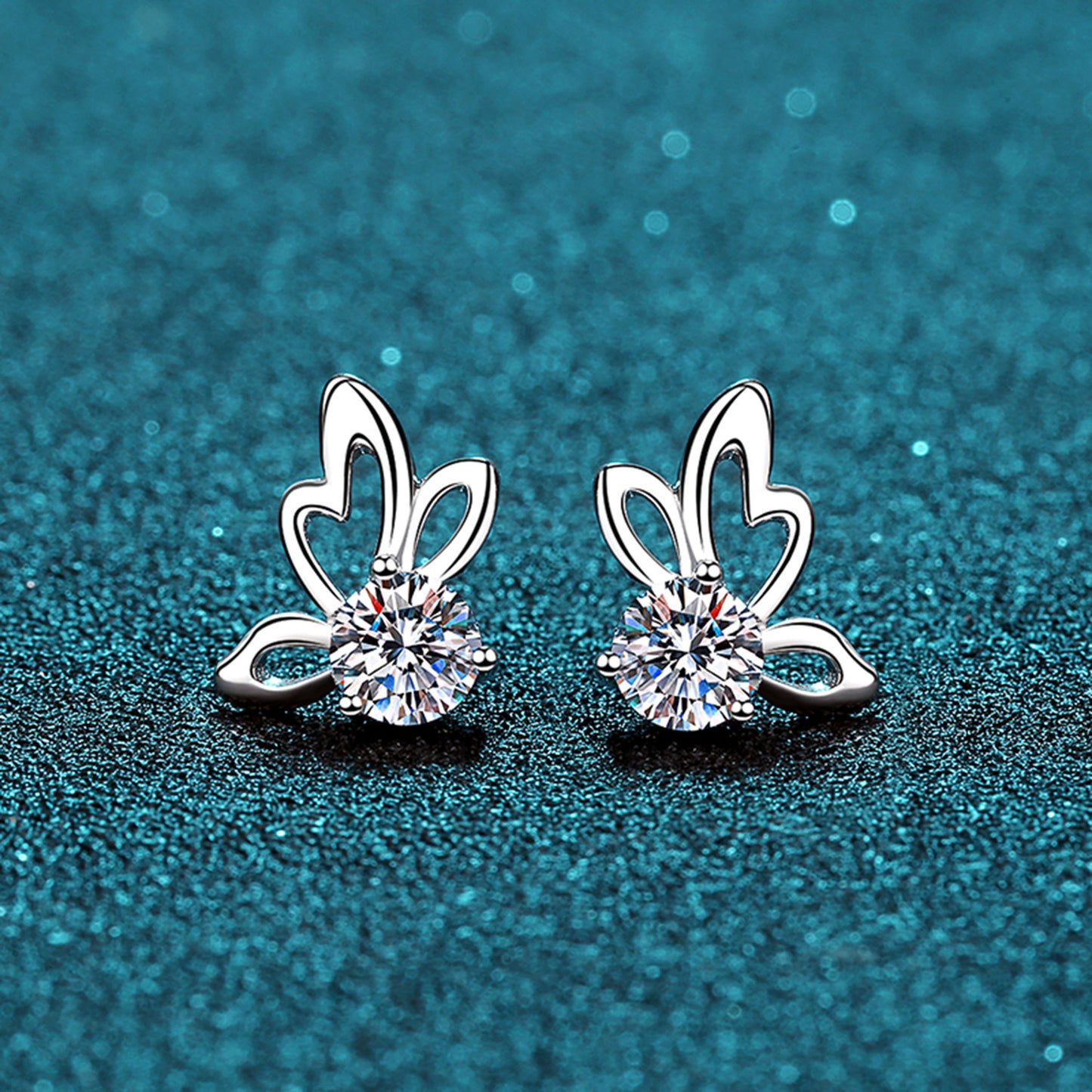 Fly High Butterfly Earrings in 925 Sterling Silver