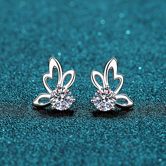 Fly High Butterfly Earrings in 925 Sterling Silver