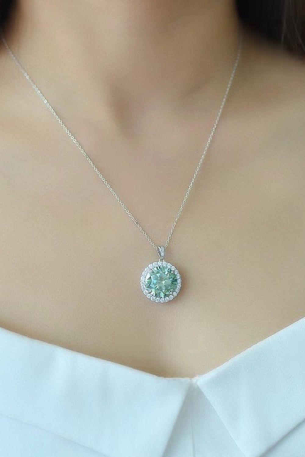 Envy 10 Carat Moissanite Pendant Necklace