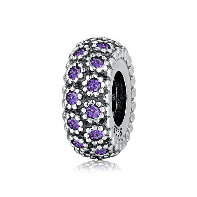 Zircon Floret Spacer Beads in 925 Sterling Silver