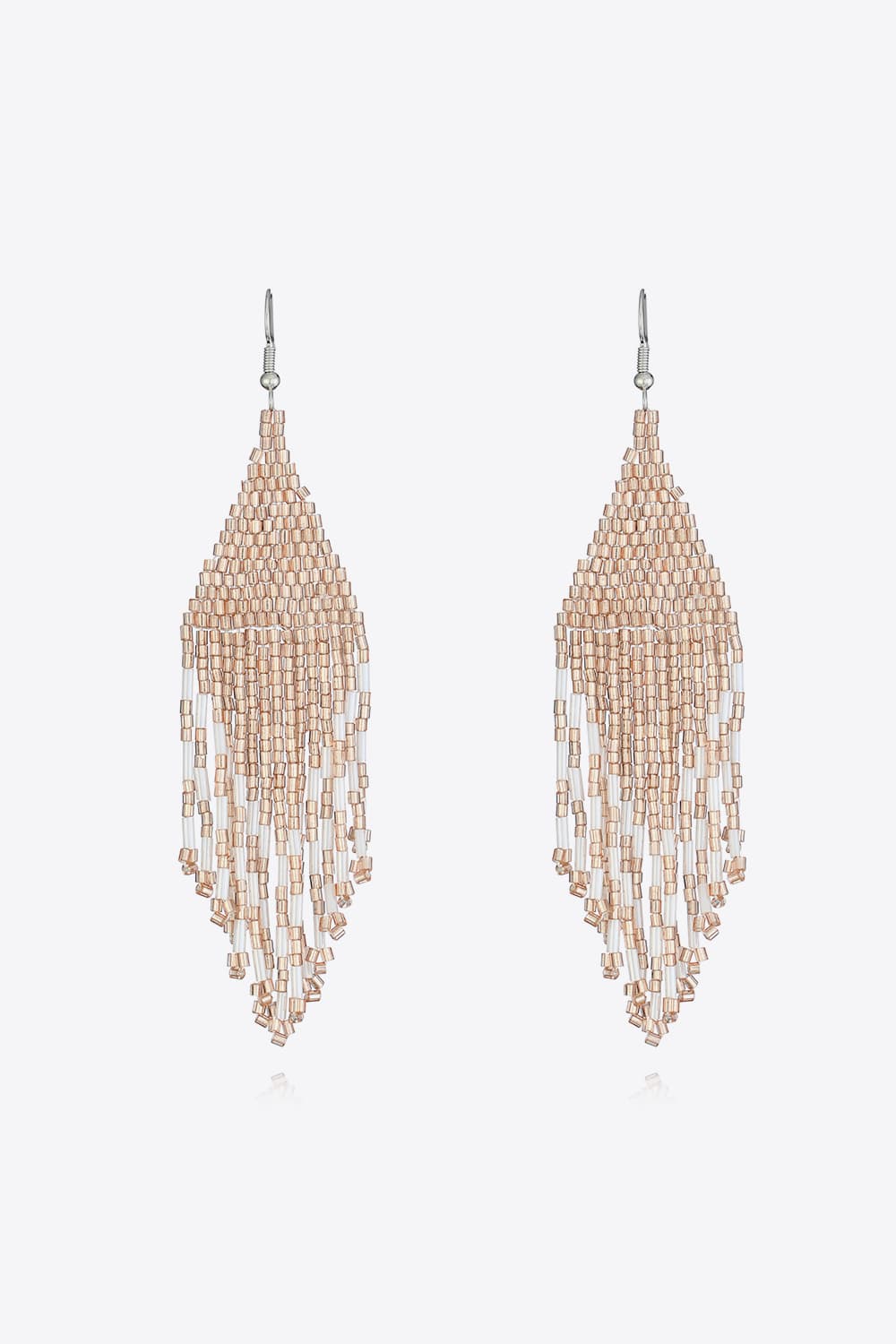 Beaded Boho Fringe Earrings
