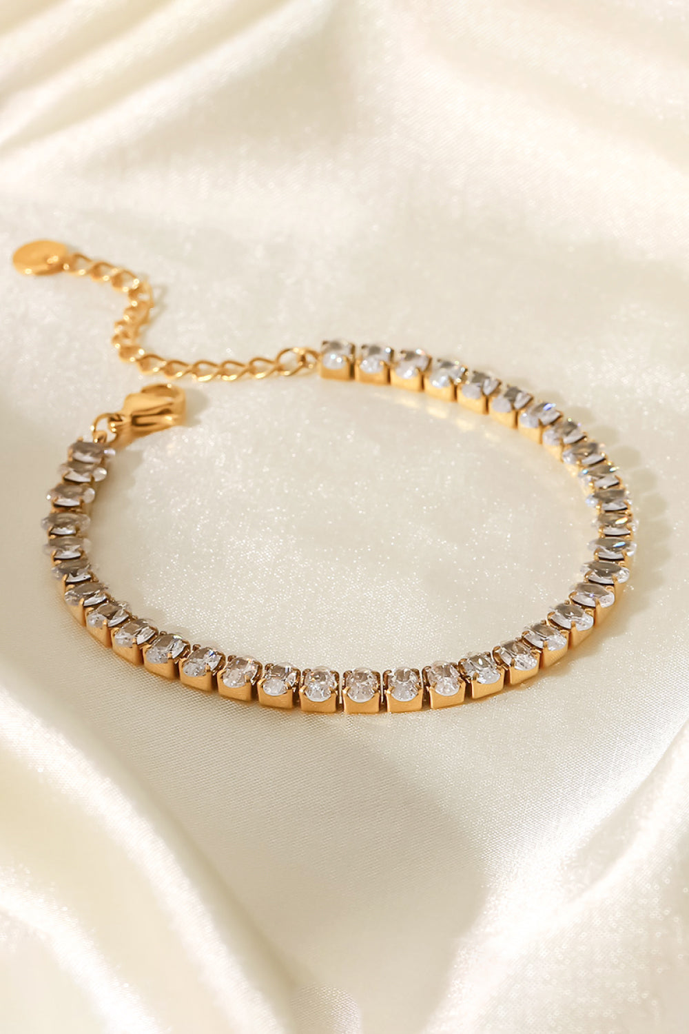 18K Gold Plated Bracelet Zircon  Tennis Bracelet