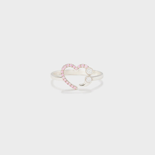Sweet Love 925 Sterling Silver & Zircon Ring