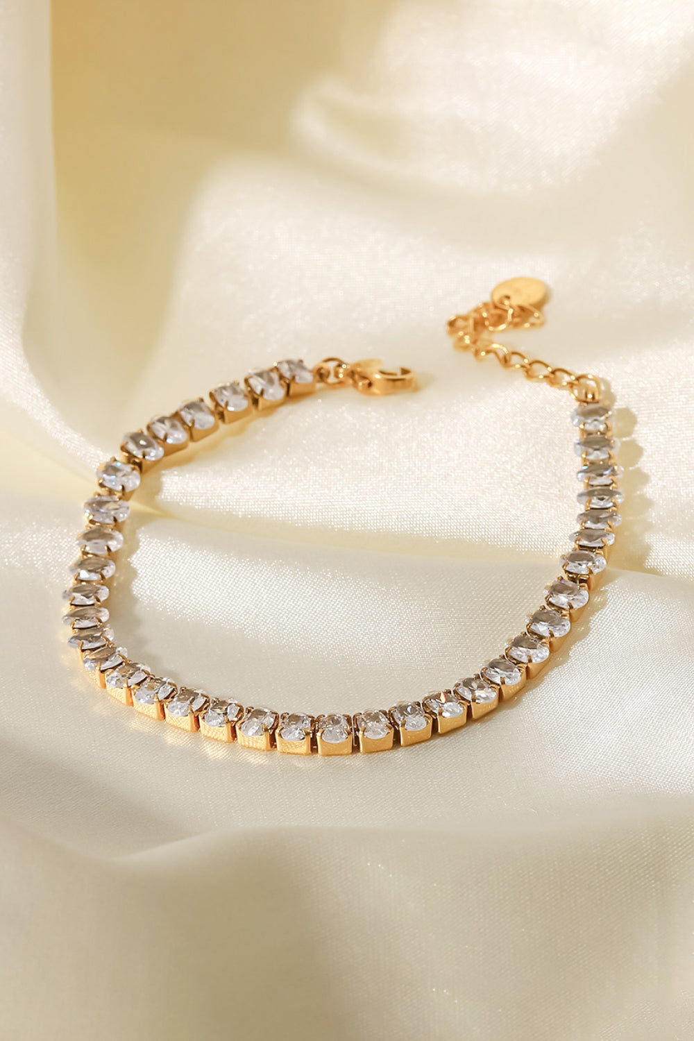 18K Gold Plated Bracelet Zircon  Tennis Bracelet
