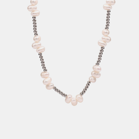 Authentic Freshwater Pearl Beaded Necklace