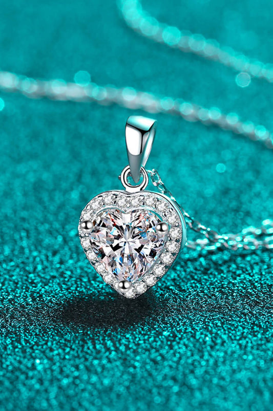 Hearts of Fire Moissanite Pendant Chain Necklace