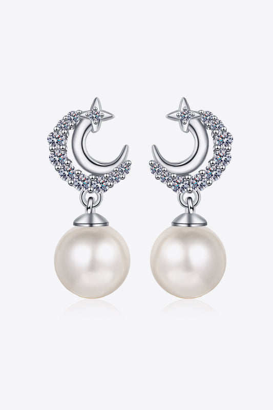 Luminous Freshwater Pearl  Drop Earrings