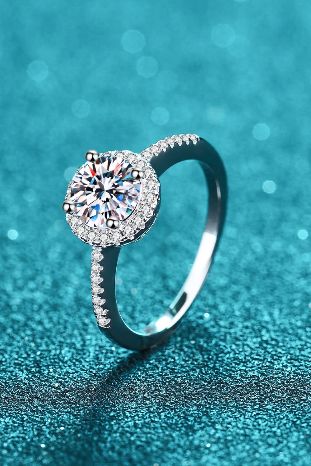 Glamour & Grace 1/2 Carat Moissanite Ring