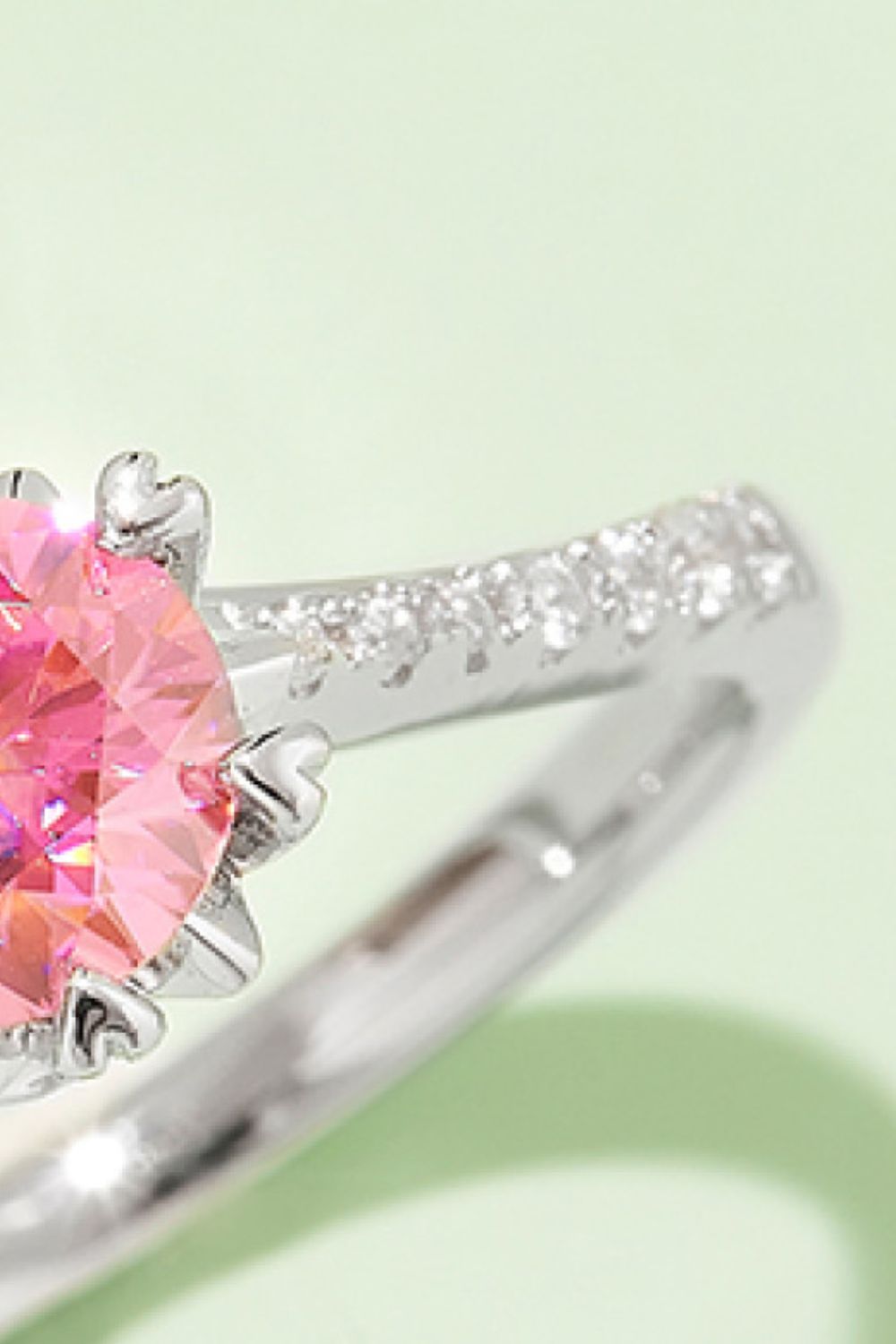 Sunny Tones 1 Carat Moissanite 925 Sterling Silver Ring