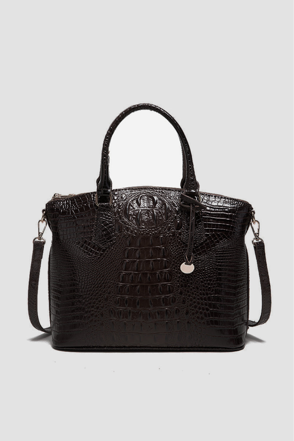 Ombre Satchel Croc Embossed Handbag