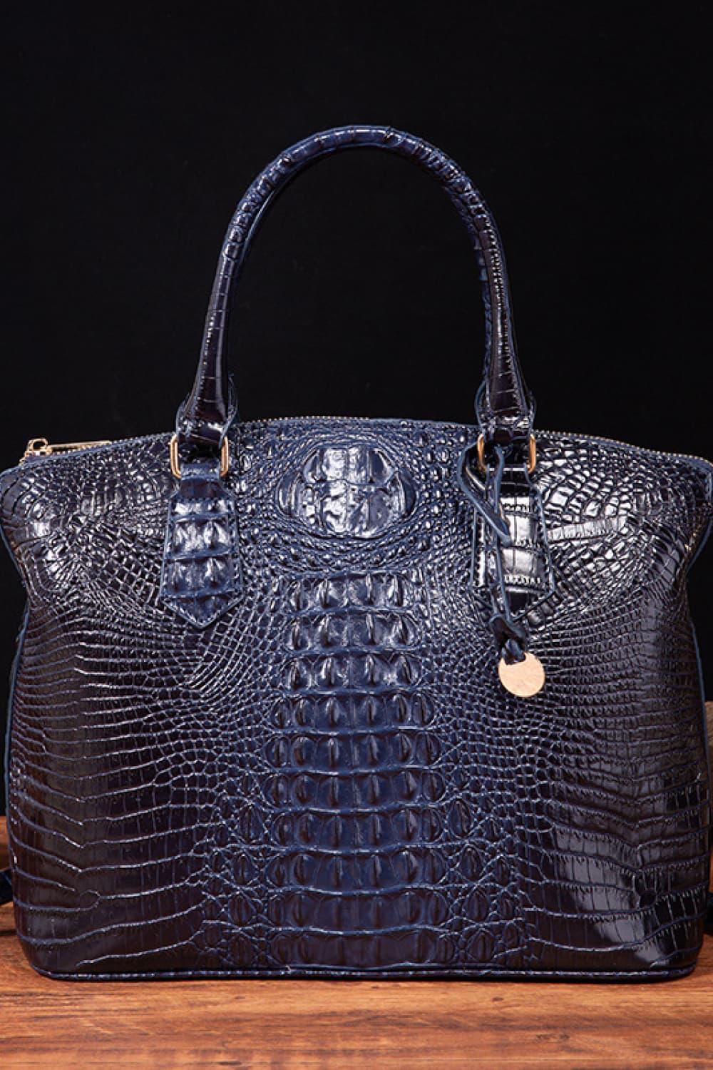 Ombre Satchel Croc Embossed Handbag