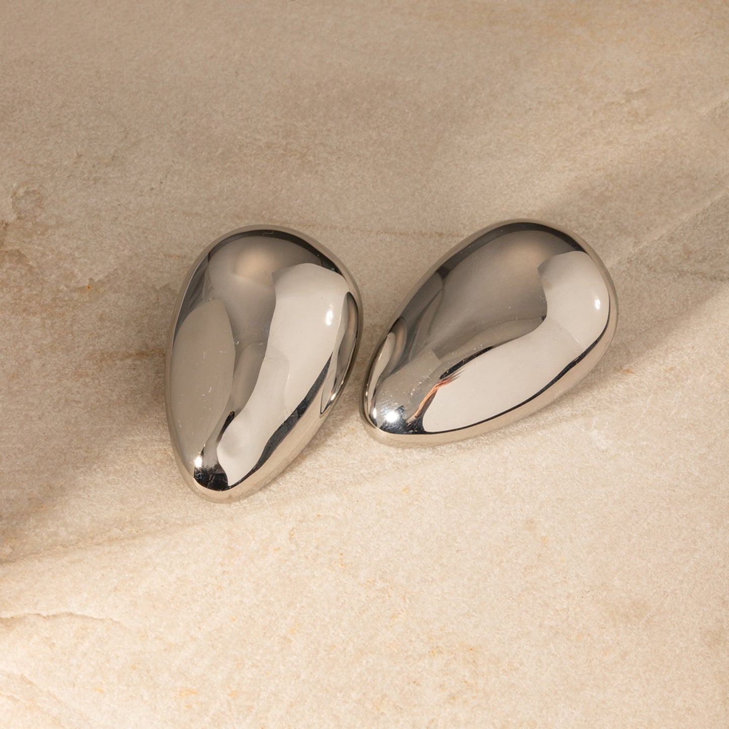 Statement Teardrop Stud Earrings