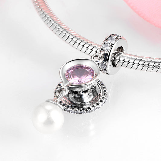S925 Sterling Silver Tea Set  Charm Series