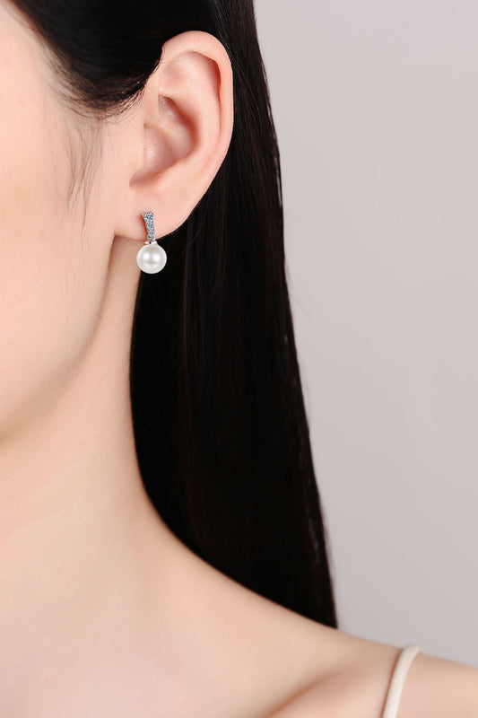 Simply Beautiful Freshwater Pearl Drop Earrings