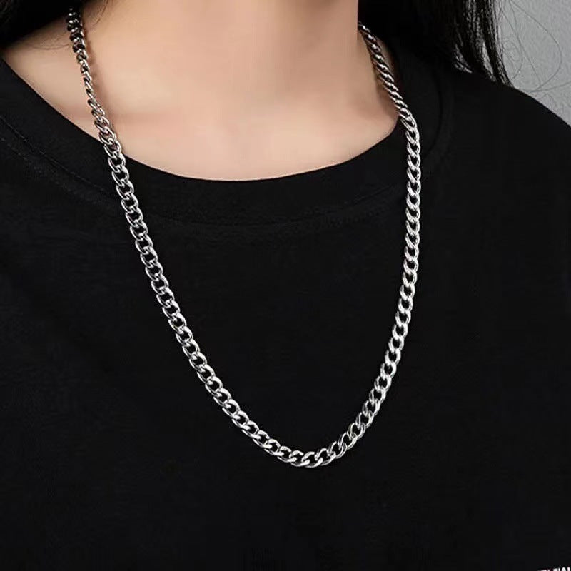 Classic Cuban Link Titanium Steel Necklace