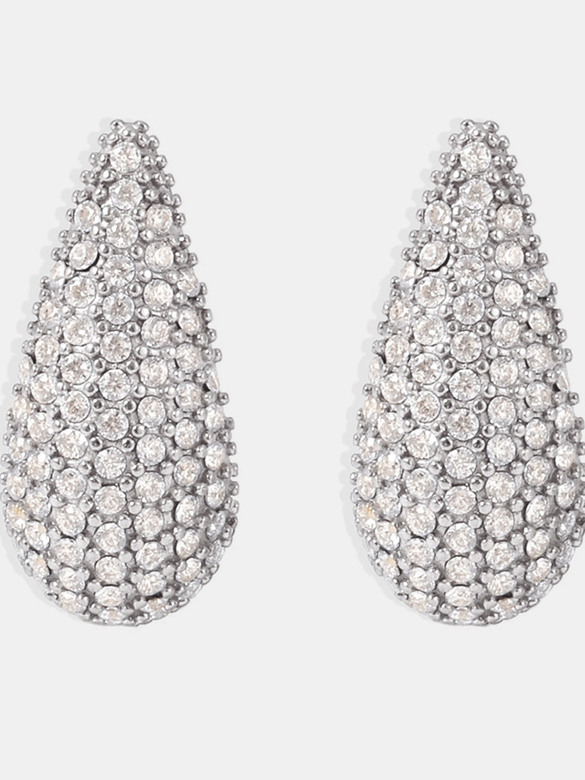 Multi Color Zircon Teardrop Earrings